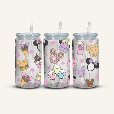 Pink Mickey Mouse Snowglobe Cup